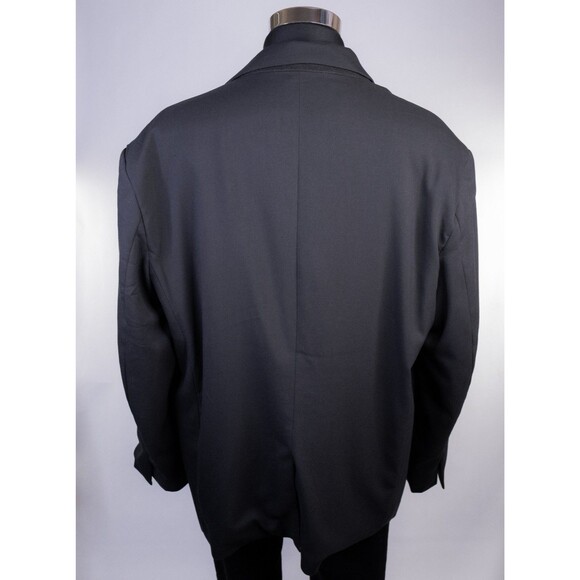 NOVA MEN Dexter Relaxed Jacket Blazer Sz XL (52R) Solid Black Poly Blend NWT - Picture 8 of 14